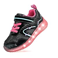 Light Up Shoes for Boys Girls Toddler LED Flashing Sneakers Breathable Sport Walking Shoes for Kids
