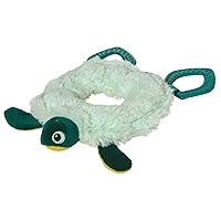 Manhattan Toy Theo Turtle Baby Toy Ring Rattle with Crinkle Paper and Textured Teethers
