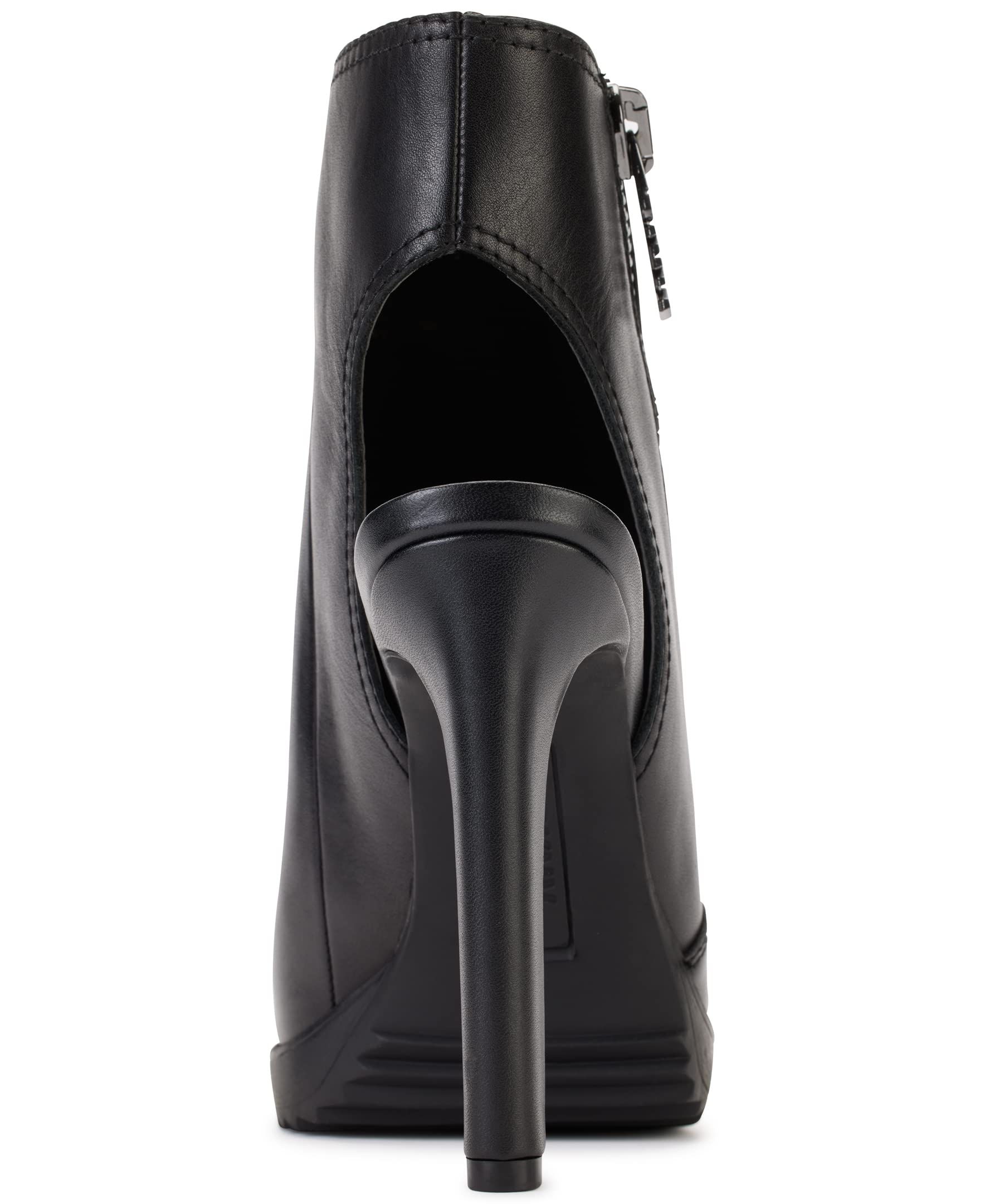 DKNY Women's Open Toe Rubber Sole Heeled Sandal Bootie Fashion Boot
