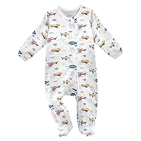 Baby One-Piece Rompers, Newborn To Infant Romper Footies, Airplane Helicopter Airship