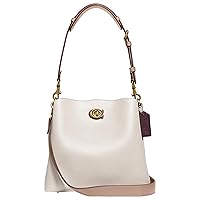 Coach Womens Colorblock Leather Willow Bucket