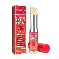 Retinol Eye Stick, Cream for Dark Circles and Puffiness, Wrinkles, Brightening, Fine Lines - Reduces, Puffiness Bags Under Eyes in 3-4 Weeks Stick with Collagen, Hyaluronic Acid (1 x 0.1 OZ)