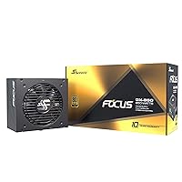 Seasonic FOCUS GX-850 | 850W | 80+ Gold | Full-Modular | ATX Form Factor | Low Noise | Premium Japanese Capacitor | 10 Year Warranty | Nvidia RTX 30/40 Super & AMD GPU Compatible (Ref. SSR-850FX)