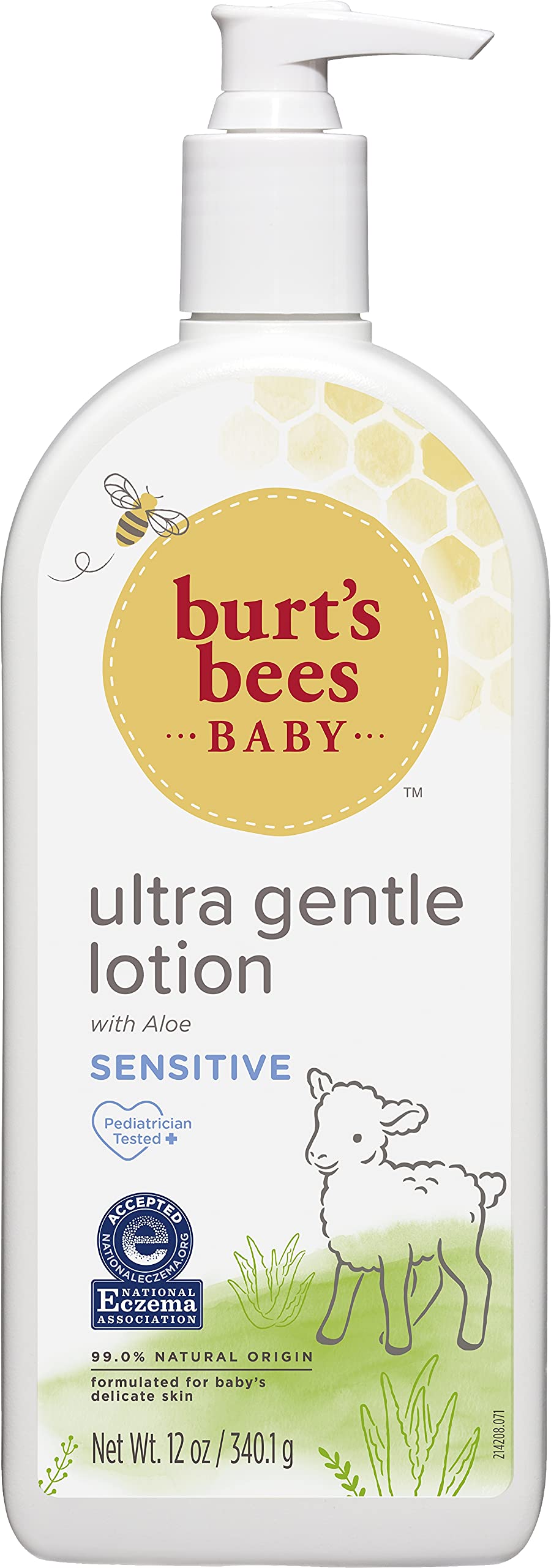 Burt's Bees Baby Ultra Gentle Lotion for Sensitive Skin - 12 Ounce (Pack of 3)
