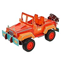 TOI 3D Puzzle Car for Kids Aged 8 and Up | Pull Back 3D Puzzle Vehicle for Children | DIY STEM Toy Car for Boys and Girls, Jeep