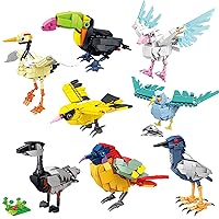 Oichy Party Favors for Kids, 8 Pack Bird Animals Building Block Set, Easter Gifts Goodie Bags Stocking Stuffer Classroom Prizes Building Set