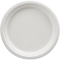 Amazon Basics Compostable Plates, 10-Inch, Pack of 500