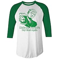 Threadrock Trump Make ST. Patrick's Day Great Again Unisex Raglan T-Shirt
