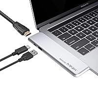 MINIX NEO SD4 USB-C Multiport 480GB SSD Storage Hub for Apple MacBook Air/Pro | HDMI 4K@60Hz | Thunderbolt 3 | USB 3.0,Sold by MINIX Technology Limited.(Silver)
