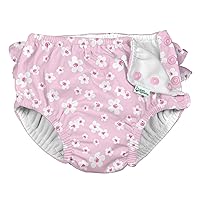 i Play Girls Reusable Absorbent Baby Swim Diapers Small Blossoms 4T