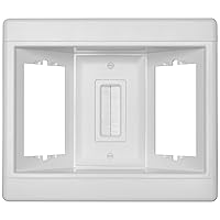 Legrand Pass & Seymour TV3LVKITWCC2 3 Gang Recessed TV Box with Low Voltage Kit, White (1 Count)