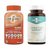 ONE A DAY Bundle Multivitamin for Women 200 Count Tablets Cognitive Supplement, 30 Capsules