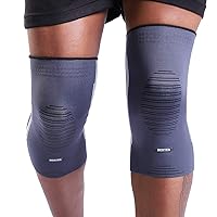 BERTER Knee Compression Sleeve Support for Running, Jogging, Sports - Brace for Joint Pain Relief, Arthritis and Injury Recovery - A Pair