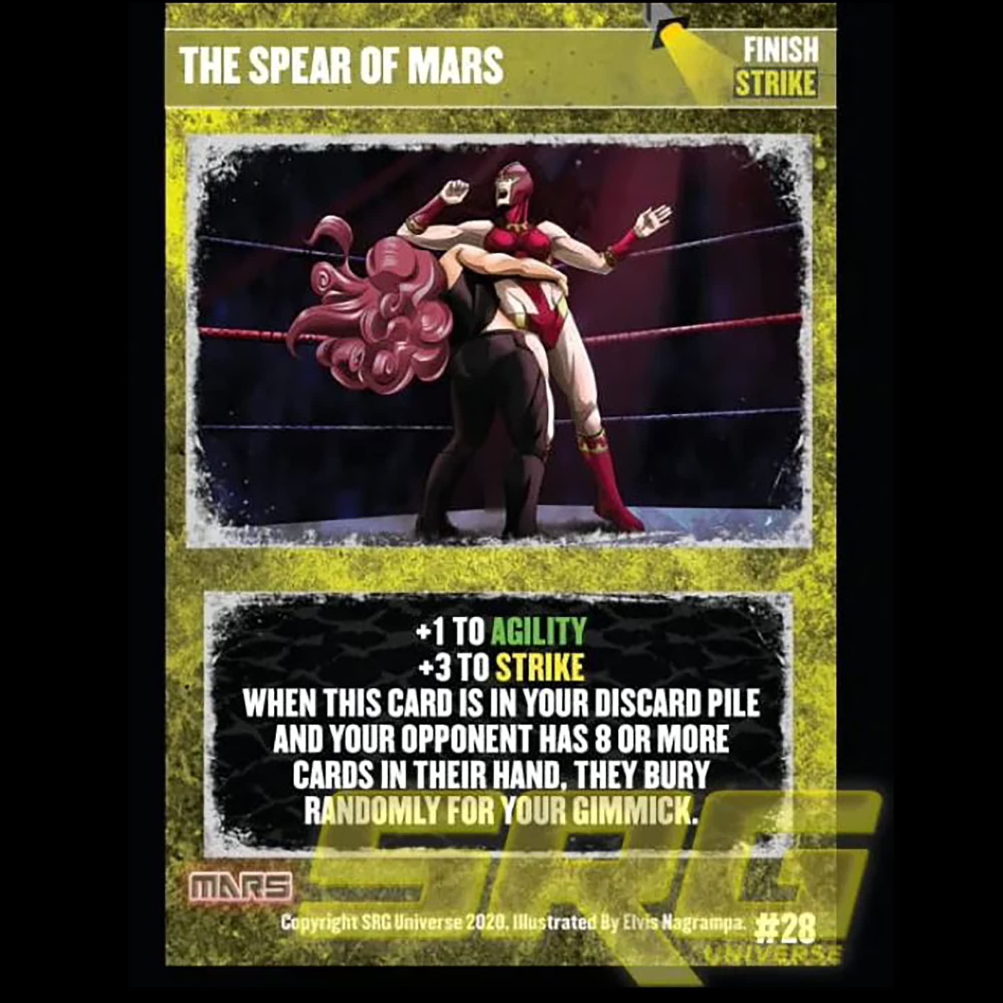 GTS Distribution   Supershow Cosmic Crusader: Mars - Wrestling Card and Dice Game. SRG Structure Deck. Ages 12+, 2-6 Players, 10 Min Game Play (SRG41100)