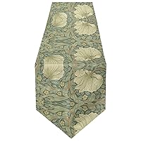 ALAZA Double-Sided William Morris Floral Print Table Runner 14x108 Inches Long,Table Cloth Runner for Wedding Birthday Party Kitchen Dining Home Everyday Decor5