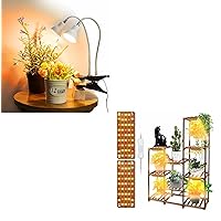 DOMMIA Clip on Plant Light & 12W Grow Light Panel Bundle