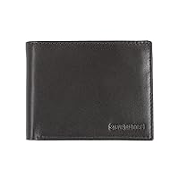 Men's Leather RFID Wallet Extra Capacity Attached Flip Pocket