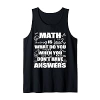 I Hate Math but I like to Count Money Funny Math Teacher Tank Top