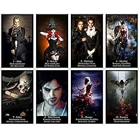 Twilight Kipper Oracle Cards Deck. Vampire Dark Fantasy Kipper Cards. Extended Version with 44 Cards.