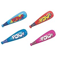 Rhode Island Novelty 20 Inch POW Bat Inflates, Pack of 12
