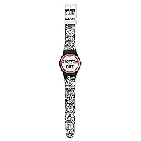 Swatch Unisex Adult Analogue Quartz Watch with Silicone Strap SUOB160, Multicolour, Bracelet