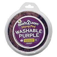 Jumbo Circular Washable Stamp Pad - Purple - 5.75
