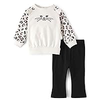 The Children's Place baby-girls And Newborn Long Sleeve Shirt and Pant 2-piece SetShirt