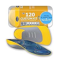Dr. Scholl’s® Custom Fit® Orthotics 3/4 Length Inserts, CF 120, Customized for Your Foot & Arch, Immediate All-Day Pain Relief, Lower Back, Knee, Plantar Fascia, Heel, Insoles Fit Men & Womens Shoes