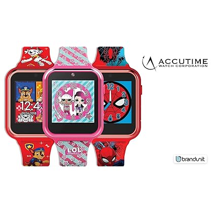 Accutime Kids LOL Surprise Hot Pink Educational Touchscreen Smart Watch Toy for Girls, Boys, Toddlers - Selfie Cam, Learning Games, Alarm, Calculator, Pedometer and more (Model: LOL4104)