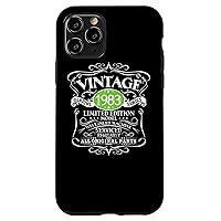 iPhone 11 Pro Vintage 1983 38th Birthday Gift Men Women Original Design Case