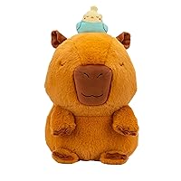 Russ 14-Inch Sleepy Capybara with Bird Plush - Ultrasoft Official Jazwares Plush from The Makers of Squishmallows