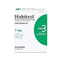 Habitrol Nicotine Transdermal System Patch | Stop Smoking Aid | Step 3 (7 mg) | 14 Patches | (2 Week Kit)