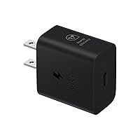 SAMSUNG 25W Wall Charger Power Adapter, Cable Not Included, Super Fast Charging, Compact Design, Compatible with Galaxy and USB Type C Devices, Black