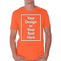 Custom Shirt Men DIY Your Own Personalized Text T-Shirt Front/Back Print