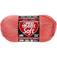 RED HEART RED HEART Soft Yarn, Coral