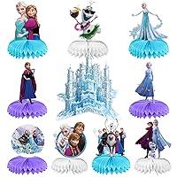 10Pcs Frozen Birthday Party Honeycomb Centerpiece Party Supplies, Frozen Table Decorations,Party Supplies,Birthday Frozen Party Decorations for Boys and Girls