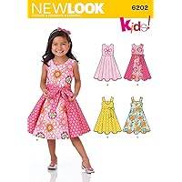 Simplicity Creative Patterns New Look 6202 Child's Dress and Sash, A (3-4-5-6-7-8)