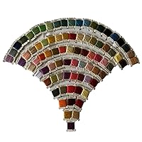 Prewound 80 Assorted Colors of Embroidery Floss Cross Stitch Threads with Organizer Storage Box, 4 Meter 6 Strands Each