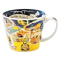 Moomin Valley Map Design Soup Mug Cup Yamaka Japan