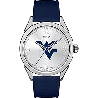 Timex Tribute Women's Collegiate Athena 40mm Watch - West Virginia Mountaineers with Silicone Strap