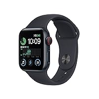 Apple Watch SE 2nd Gen (GPS + Cellular Models) - 40mm Midnight Aluminum Case and Midnight Sport Band (Refurbished)