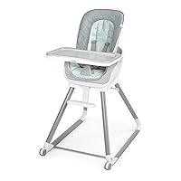 Ingenuity Beanstalk Baby to Big Kid 6-in-1 High Chair Converts from Soothing Infant Seat to Dining Booster Seat and more, Newborn to 5 Yrs - Ray