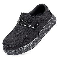 Boys Girls Slip-On Casual Boat Shoes Light-Weight Lace Up Loafers(Toddler/Little Kid/Big Kid)