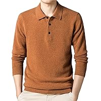 Cashmere Sweater Men's 100% Wool Sweater Solid Color Sweater Pullover