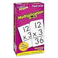 TREND ENTERPRISES: Multiplication 0-12 Skill Drill Flash Cards, Exciting Way for Everyone to Learn, Facts Through 12, Self-Checking, Great for Skill Building and Test Prep, 91 Cards Included, Ages 8+