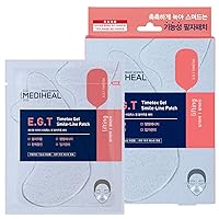 E.G.T Timetox Gel Smile-line Patch 5 Pouch - Anti-Wrinkle Patches for Fine Lines with Marine Collagen & Adenosin - Anti-Aging, Firming Care -Water Soluble Essence Gel Type