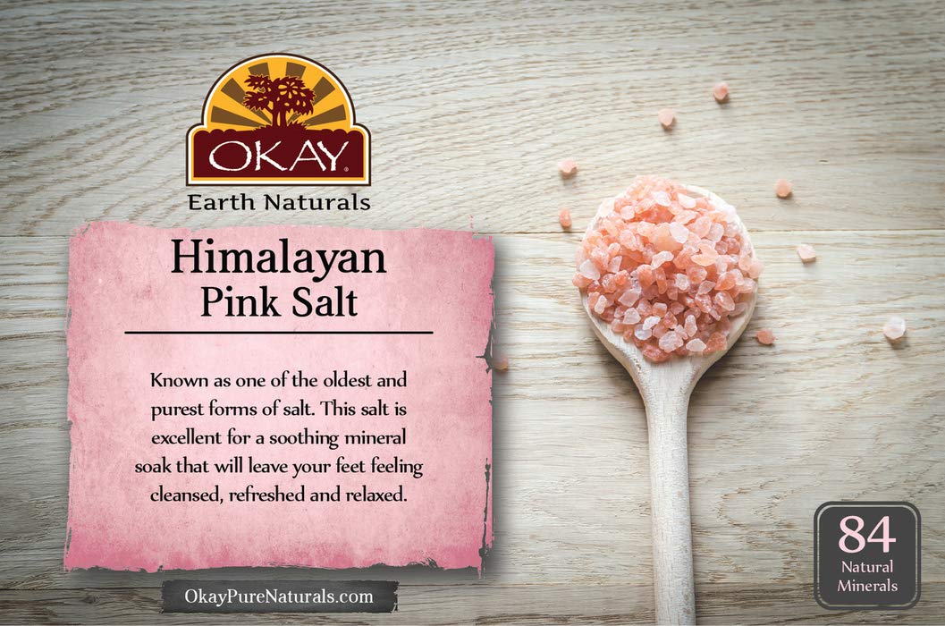Himalayan Pink Salt with Seaweed Soothing Mineral Soak Leaves Feet Feeling Cleansed,Refreshed and Relaxed No Parabens,No Silicones,No Sulfates For All Skin Types Made In USA 8oz