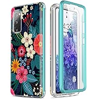 Esdot Compatible with Samsung Galaxy S20 FE Case with Built-in Screen Protector,with Fashionable Designs for Women Girls,Protective Phone Case for Galaxy S20 FE 6.5