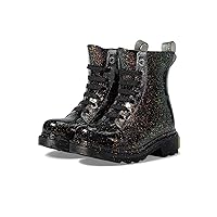 Western Chief Girl's Combat PVC Boot (Toddler/Little Kid) Black 10 Toddler M