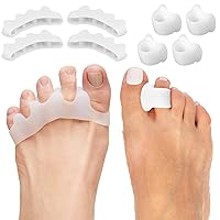 ZenToes Bunion Straighteners and Toe Separators Foot Pain Relief Bundle (White)